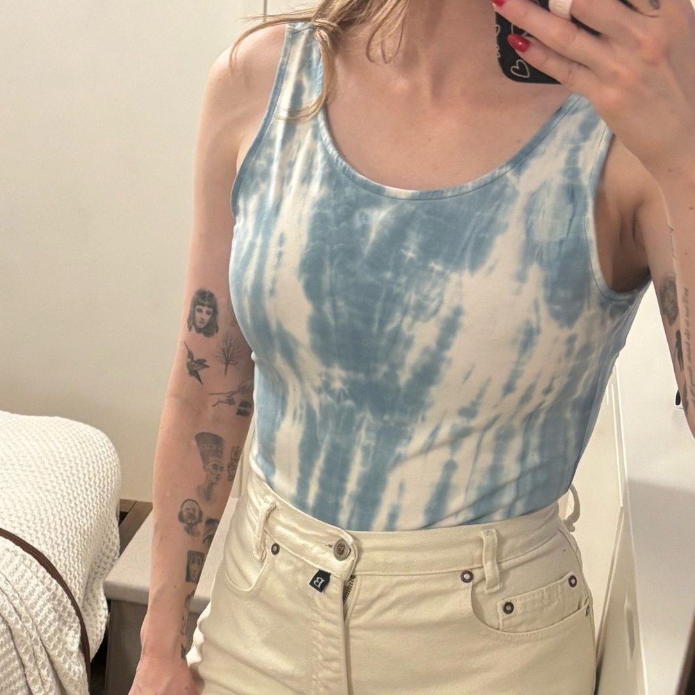 90s GUESS tie dye‎ bodysuit
